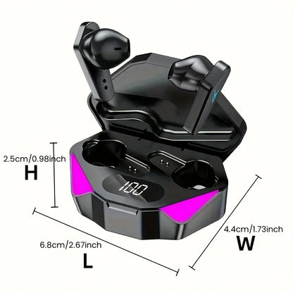 X15 Pro TWS Wireless Earbuds — LED Battery Display, Bluetooth 5.3, Built-In Mic